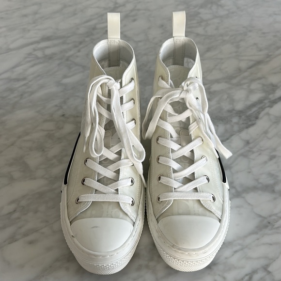 DIOR B23 high top white oblique canvas - Picture 2 of 5
